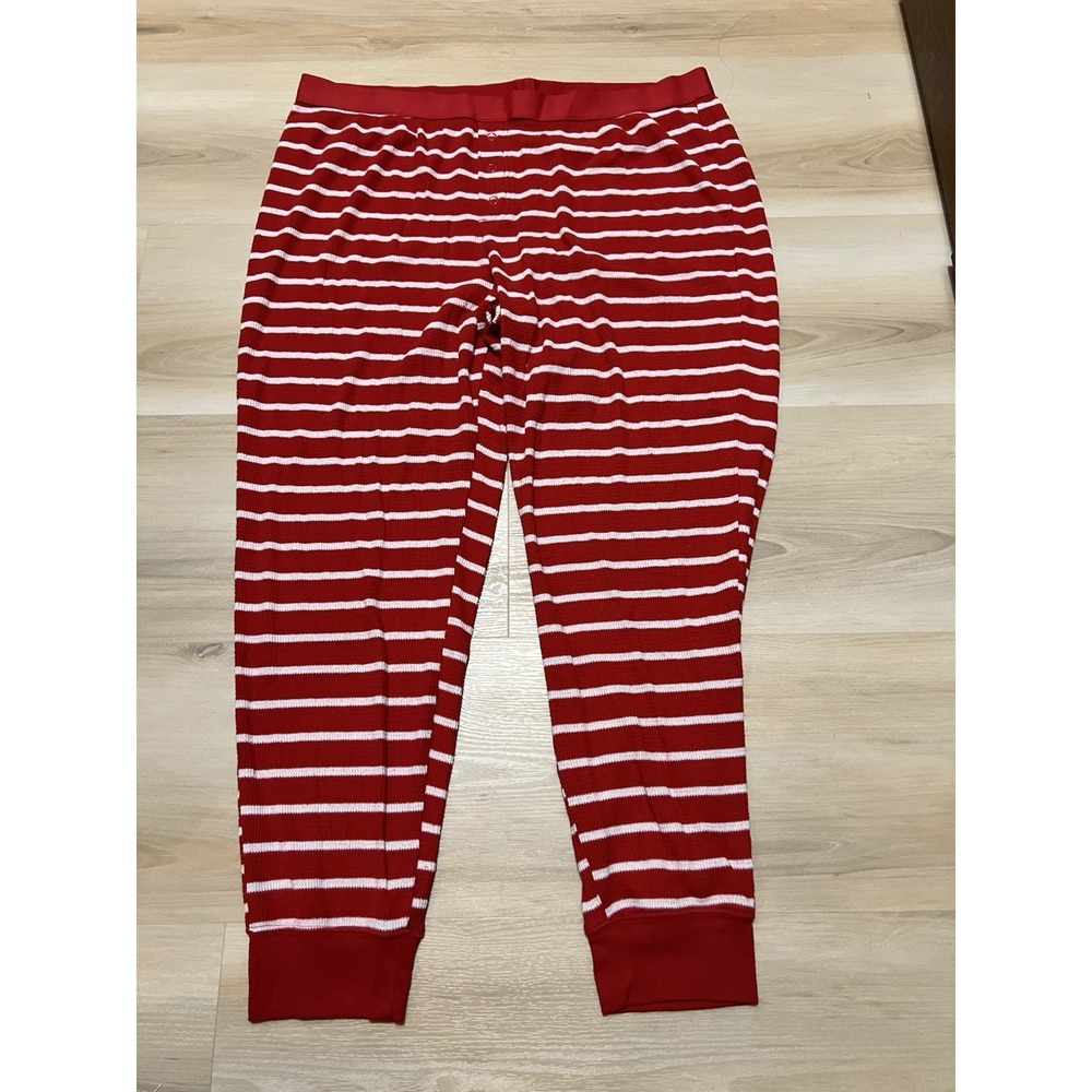 Wondershop Women's Thermal Lightweight Pajama Pants Red Stripe Size 1X - Picture 2 of 8